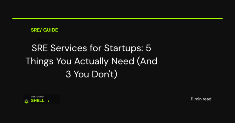 sre services for startups guide 2026