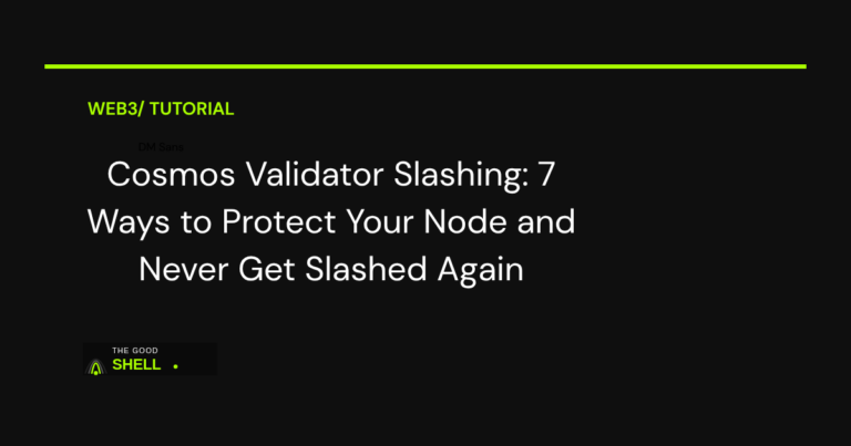cosmos validator slashing protection guide 2026
