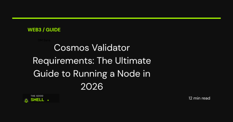 cosmos validator requirements complete guide 2026