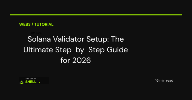 solana validator setup step by step guide 2026