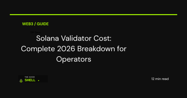 solana validator cost complete breakdown 2026