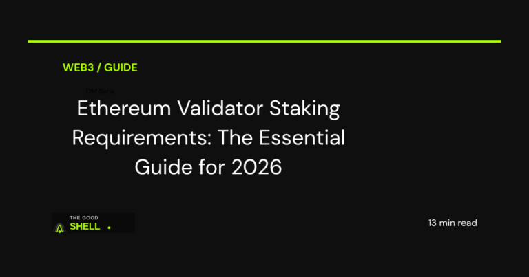 ethereum validator staking requirements 2026 guide