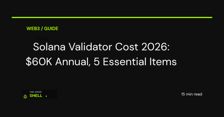 solana validator cost complete breakdown 2026