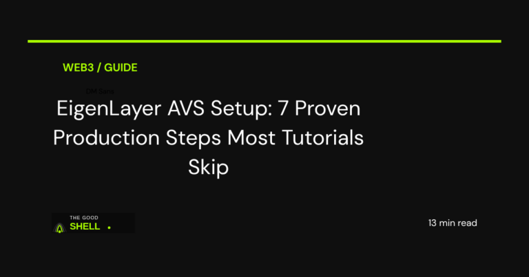 eigenlayer avs setup