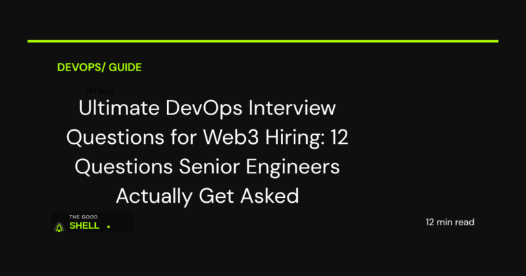 devops interview questions for web3 hiring