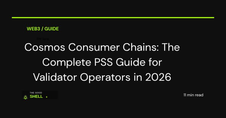 cosmos consumer chains pss operator guide 2026
