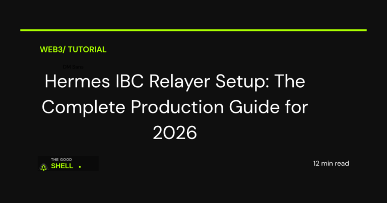 hermes ibc relayer setup production guide 2026